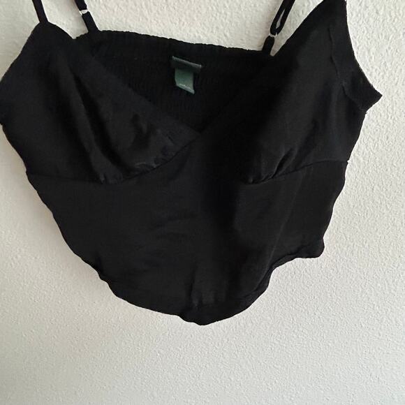 Black Cami Top Sweetheart Neckline Sleeveless Tank Top Casual Size S - Picture 4 of 9